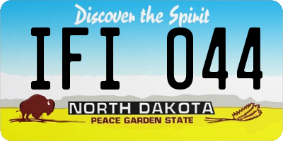 ND license plate IFI044