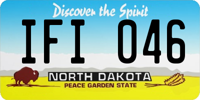 ND license plate IFI046