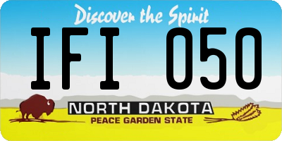 ND license plate IFI050