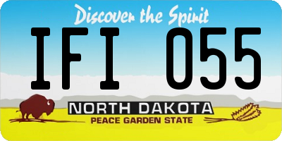ND license plate IFI055