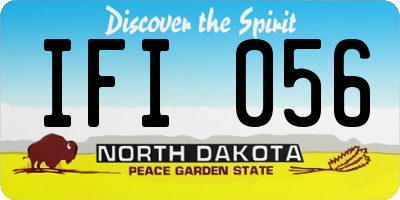 ND license plate IFI056