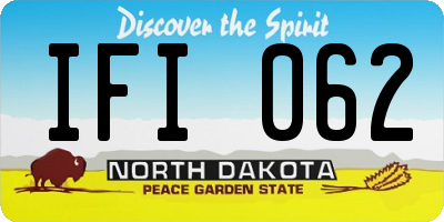 ND license plate IFI062