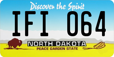 ND license plate IFI064