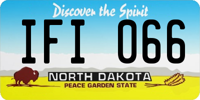 ND license plate IFI066