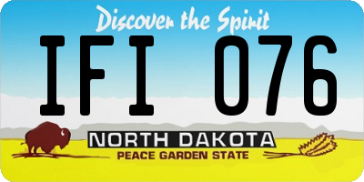 ND license plate IFI076