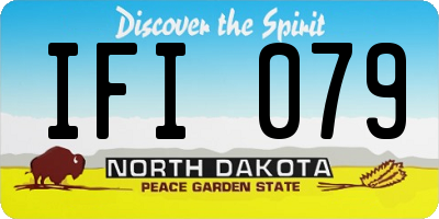 ND license plate IFI079