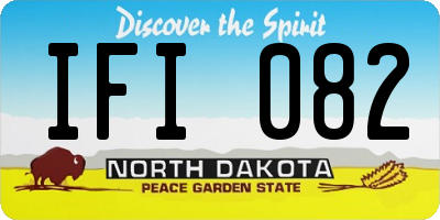 ND license plate IFI082