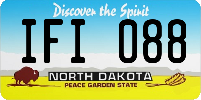 ND license plate IFI088