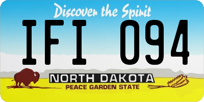 ND license plate IFI094