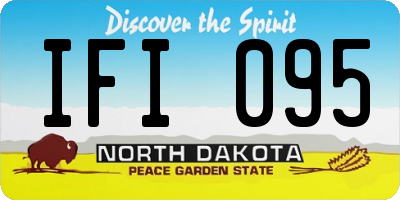 ND license plate IFI095