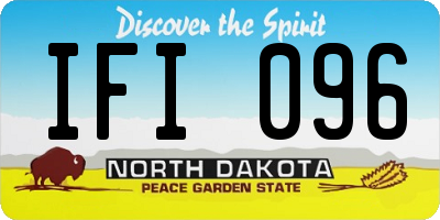 ND license plate IFI096