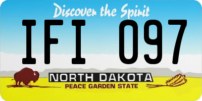 ND license plate IFI097