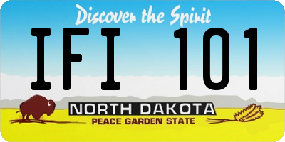 ND license plate IFI101