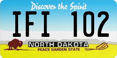 ND license plate IFI102
