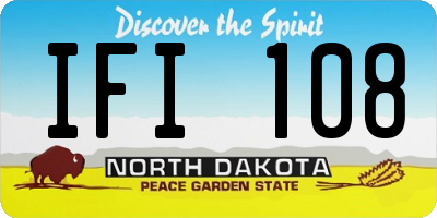 ND license plate IFI108