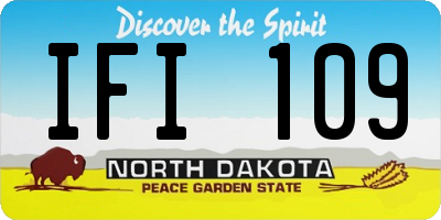 ND license plate IFI109