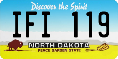 ND license plate IFI119