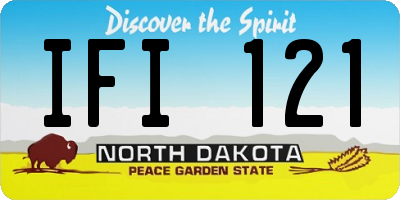 ND license plate IFI121