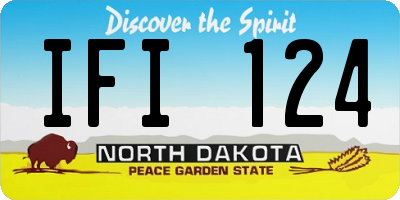 ND license plate IFI124