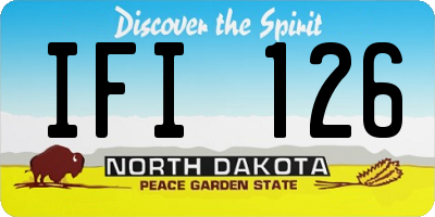 ND license plate IFI126