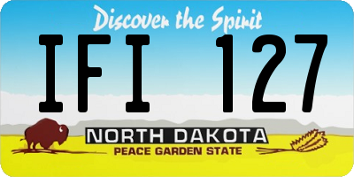 ND license plate IFI127