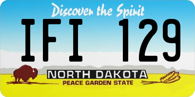 ND license plate IFI129