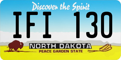 ND license plate IFI130