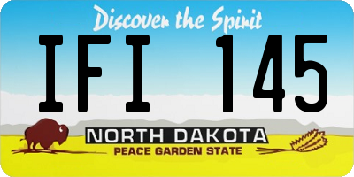 ND license plate IFI145