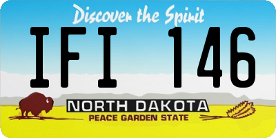 ND license plate IFI146