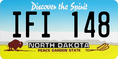 ND license plate IFI148
