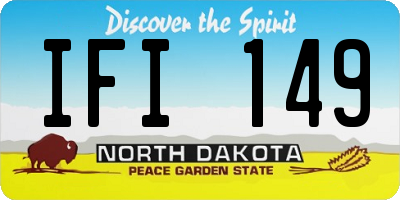 ND license plate IFI149