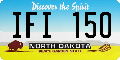 ND license plate IFI150