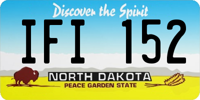 ND license plate IFI152
