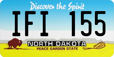 ND license plate IFI155