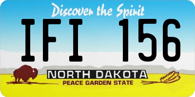 ND license plate IFI156