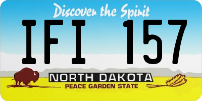 ND license plate IFI157