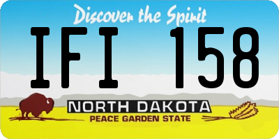 ND license plate IFI158