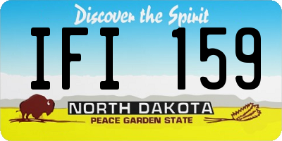 ND license plate IFI159