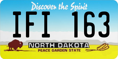 ND license plate IFI163