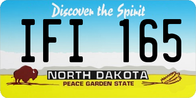 ND license plate IFI165