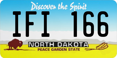 ND license plate IFI166