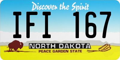 ND license plate IFI167
