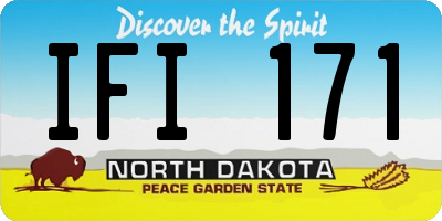 ND license plate IFI171