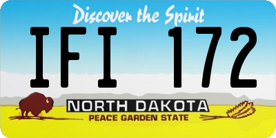 ND license plate IFI172