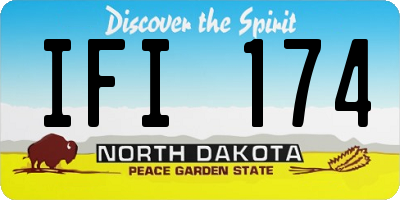 ND license plate IFI174