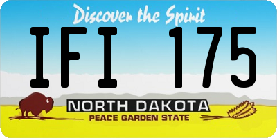 ND license plate IFI175