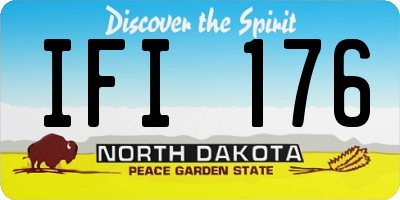 ND license plate IFI176