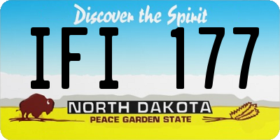 ND license plate IFI177