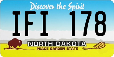 ND license plate IFI178