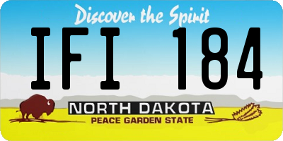 ND license plate IFI184